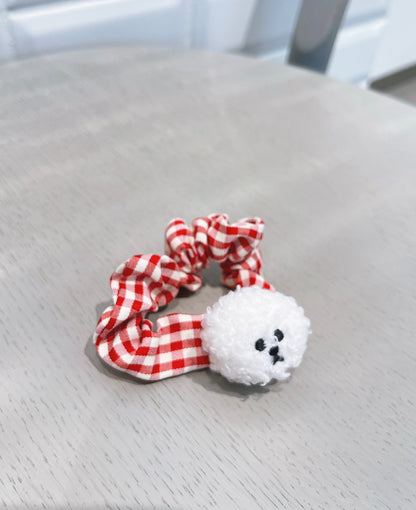 【即納】Mr. Klmu's Gingham Hair Tie / くるむくんギンガムミニシュシュ