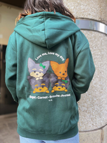 【予約商品】"KLMuCCo" Warm Zip-Up Hoodie / カスタム裏起毛ジップパーカー