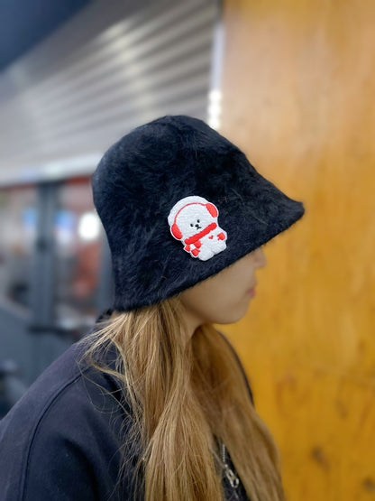 【即納】Fake Fur Bucket Hat / フェイクファーバケットハット