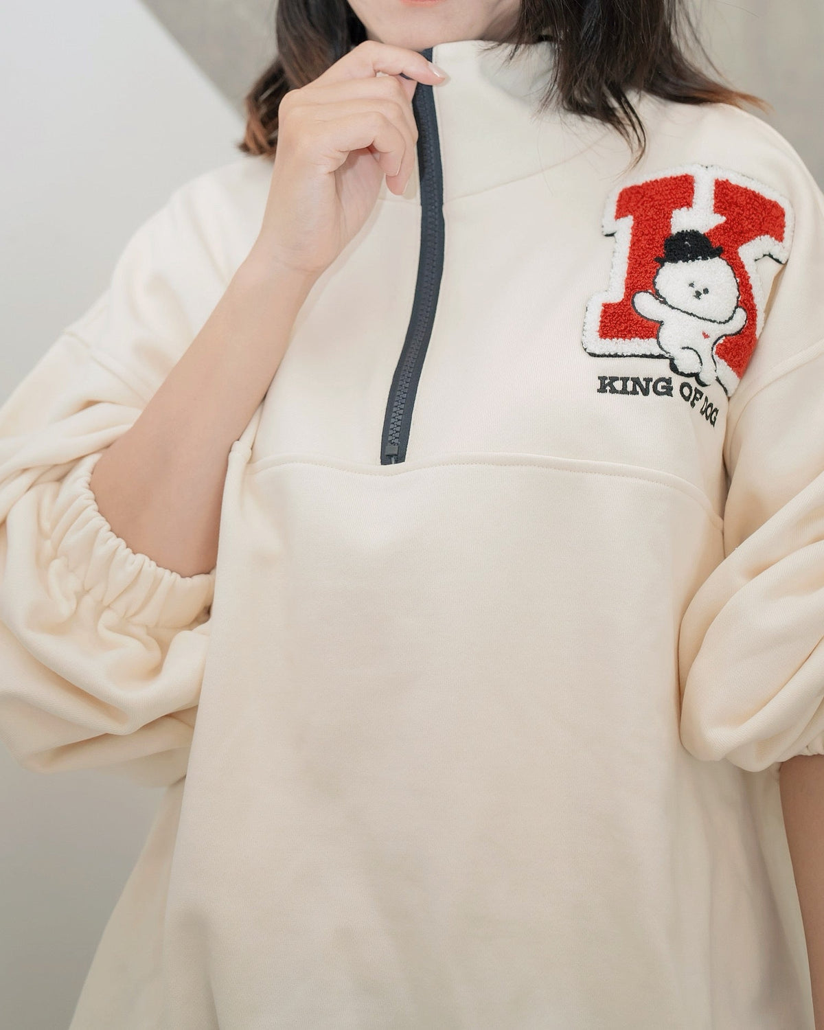 【即納】"King Of Dog" Half-Zip Pullover for Owner / 「King Of Dog」ハーフジッププルオーバー for Owner
