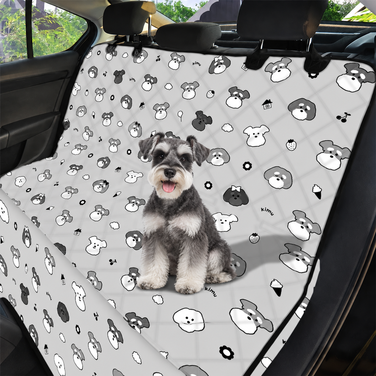 【予約商品】Random Face Quilting Car Seat Cover / ランダムフェイスキルティングカーシートカバー