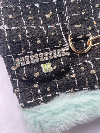 【Candy Series / 即納】Tweed Color Fur Wear Harness / ツイードカラーファーウェアハーネス