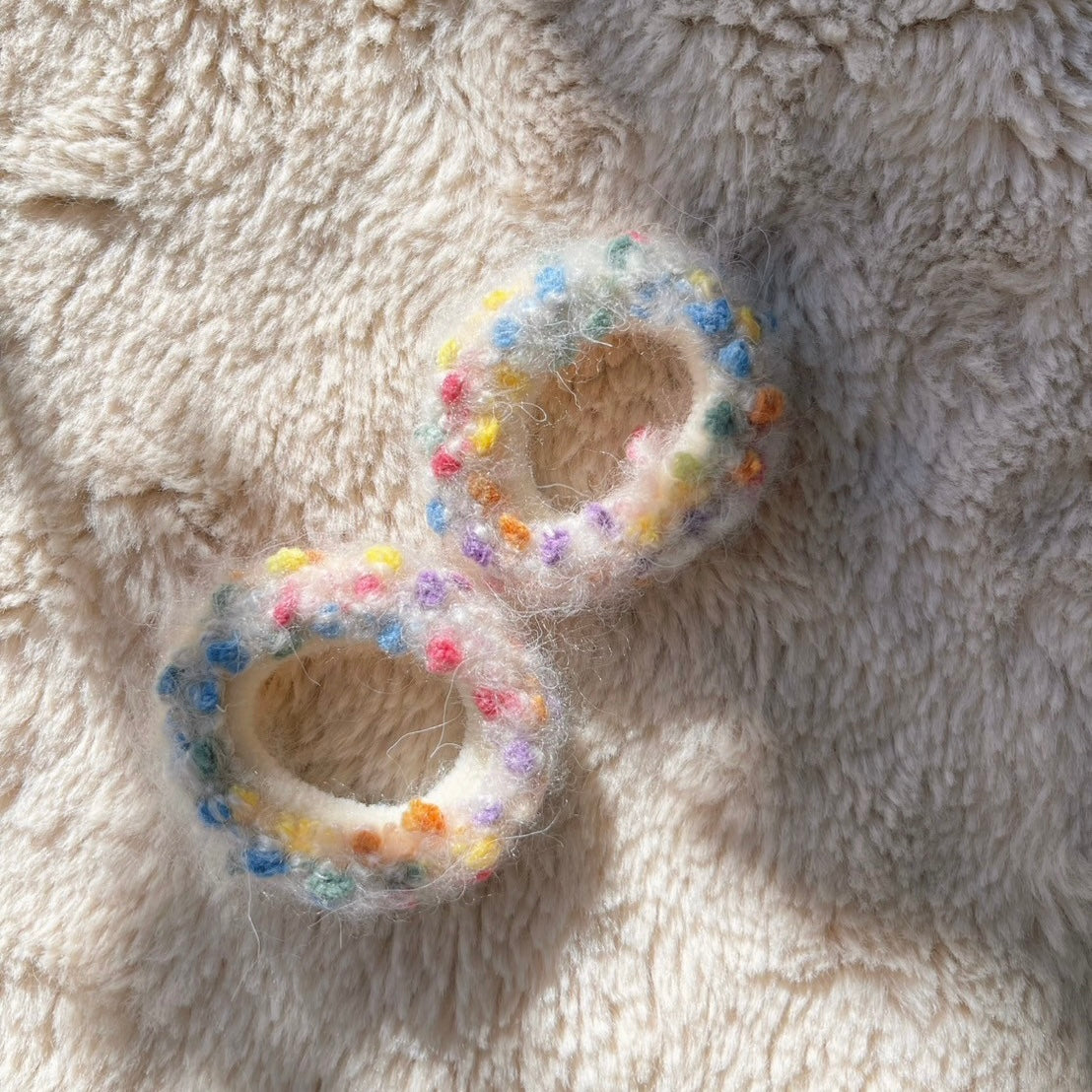 【Candy Series / 即納】Nep yarn hair ties / ネップヤーンヘアゴム