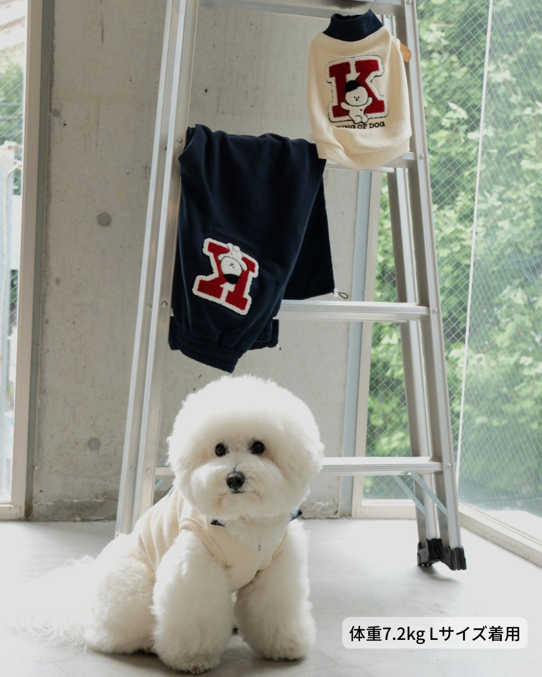【即納】"King Of Dog" Half-Zip Pullover for Pet / 「King Of Dog」ハーフジッププルオーバー for Pet