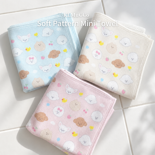 【即納】"KLMuCCo" Soft Pattern Mini Towel / ソフトパターンミニタオル