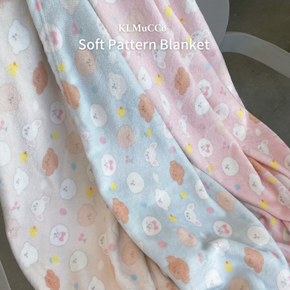 【即納】"KLMuCCo" Soft Pattern Blanket / ソフトパターンブランケット