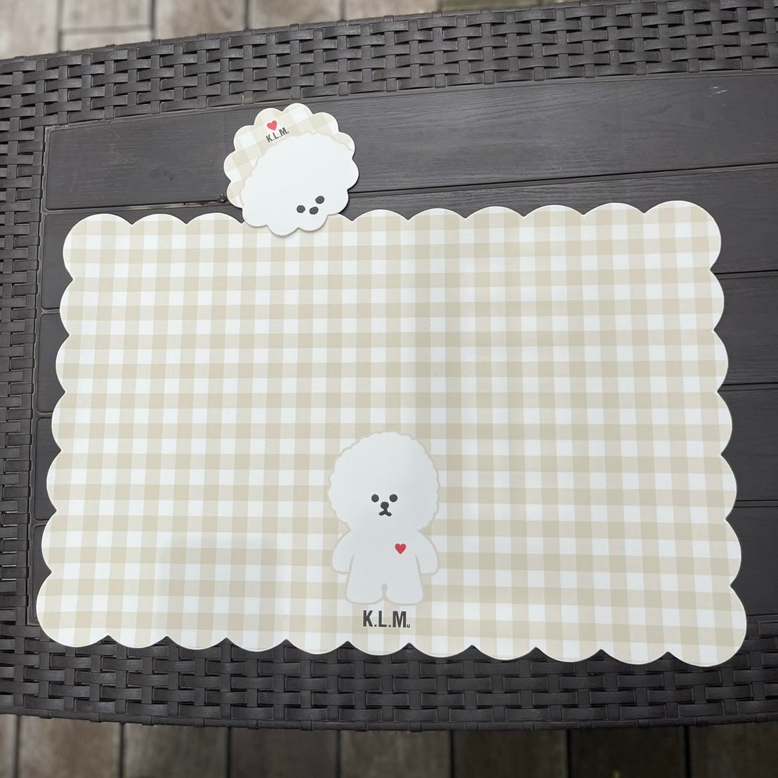 【New】"KLMuCCo Friends” Place mat & Coaster  / ランチョマット＆コースターセット