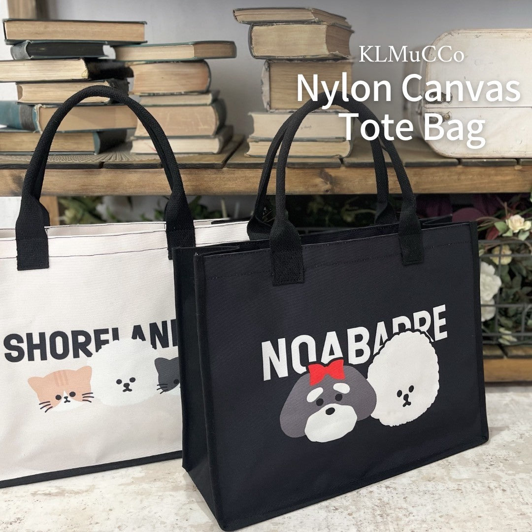 【 Pre-Order】"KLMuCCo" Nylon Canvas Tote Bag / ナイロンキャンパストートバッグ
