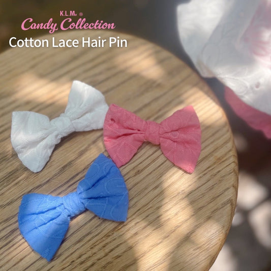 【Candy Series / 即納】Cotton Lace Hair Pin / コットンレースヘアピン