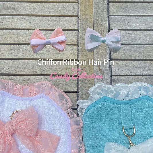 【Candy Series / 即納】Chiffon Ribbon Hair Pin / シフォンリボンヘアピン