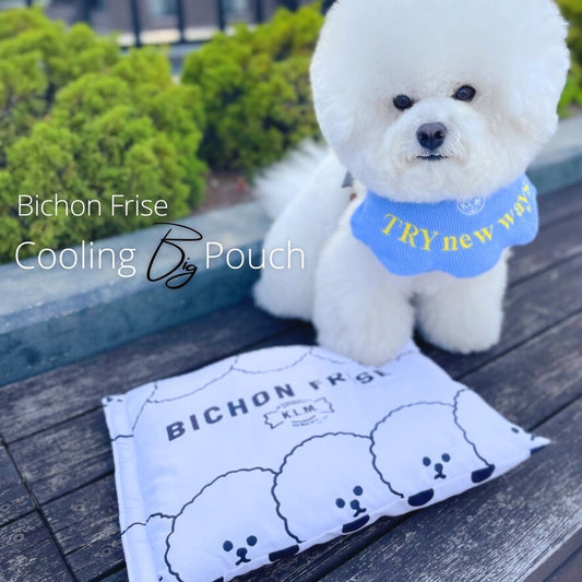 【Pre-Order】"Bichon Frise" Cooling Big Pouch / 「ビションフリーゼ」クーリングビッグポーチ