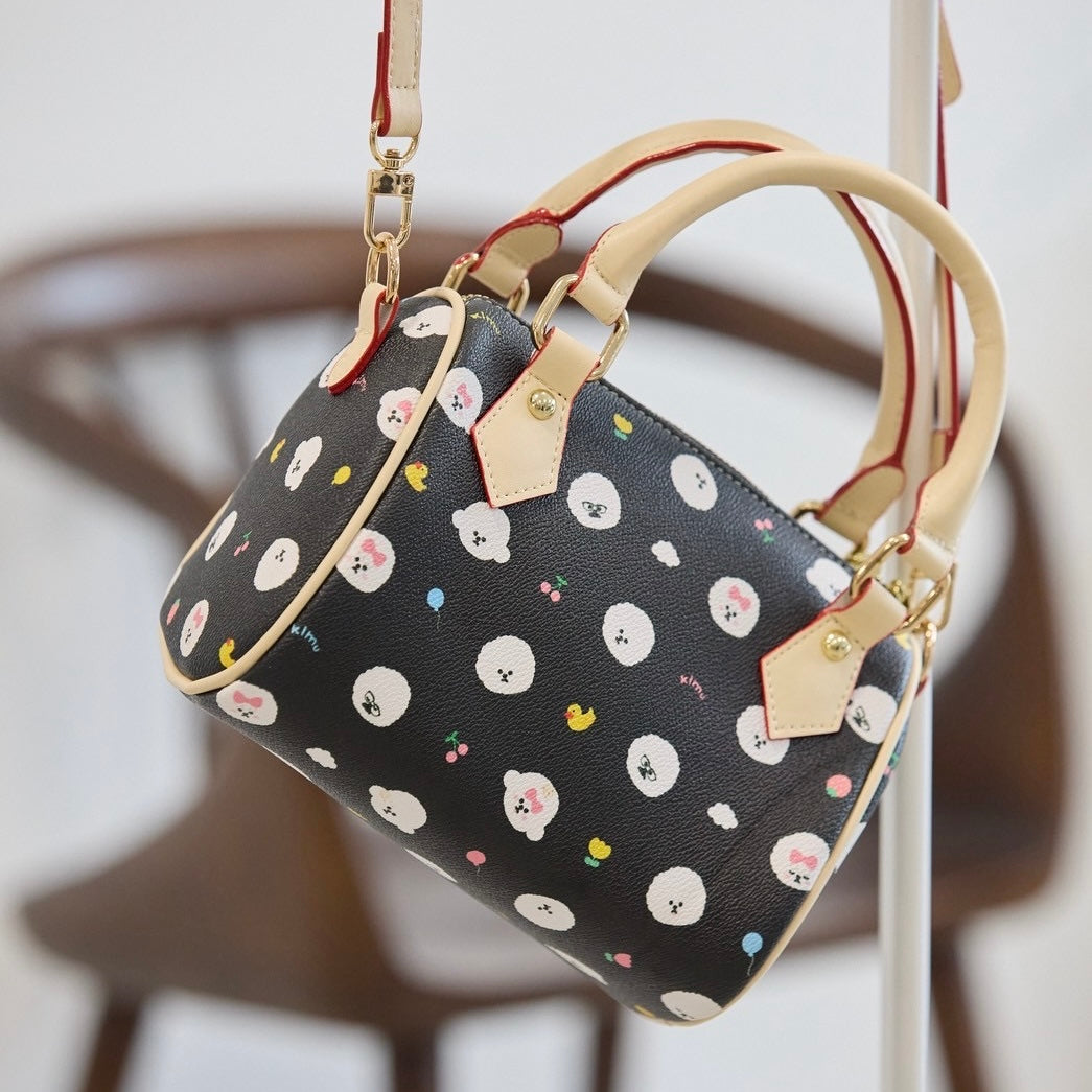 【 予約商品】"KLMuCCo" Random Face Mini Boston Bag / ランダムフェイスミニボストンバッグ