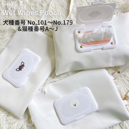 【即納】"KLMuCCo" Wet Wipe Pouch (No.101 ~ No.179 & cats) / ウェットティッシュポーチ（101番〜179番＆猫）