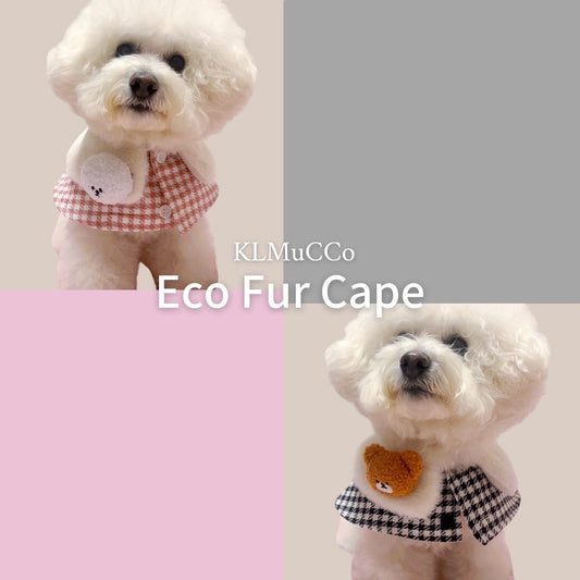 【New】"KLMuCCo" Eco Fur Cape / 「KLMuCCo」エコファーケープ