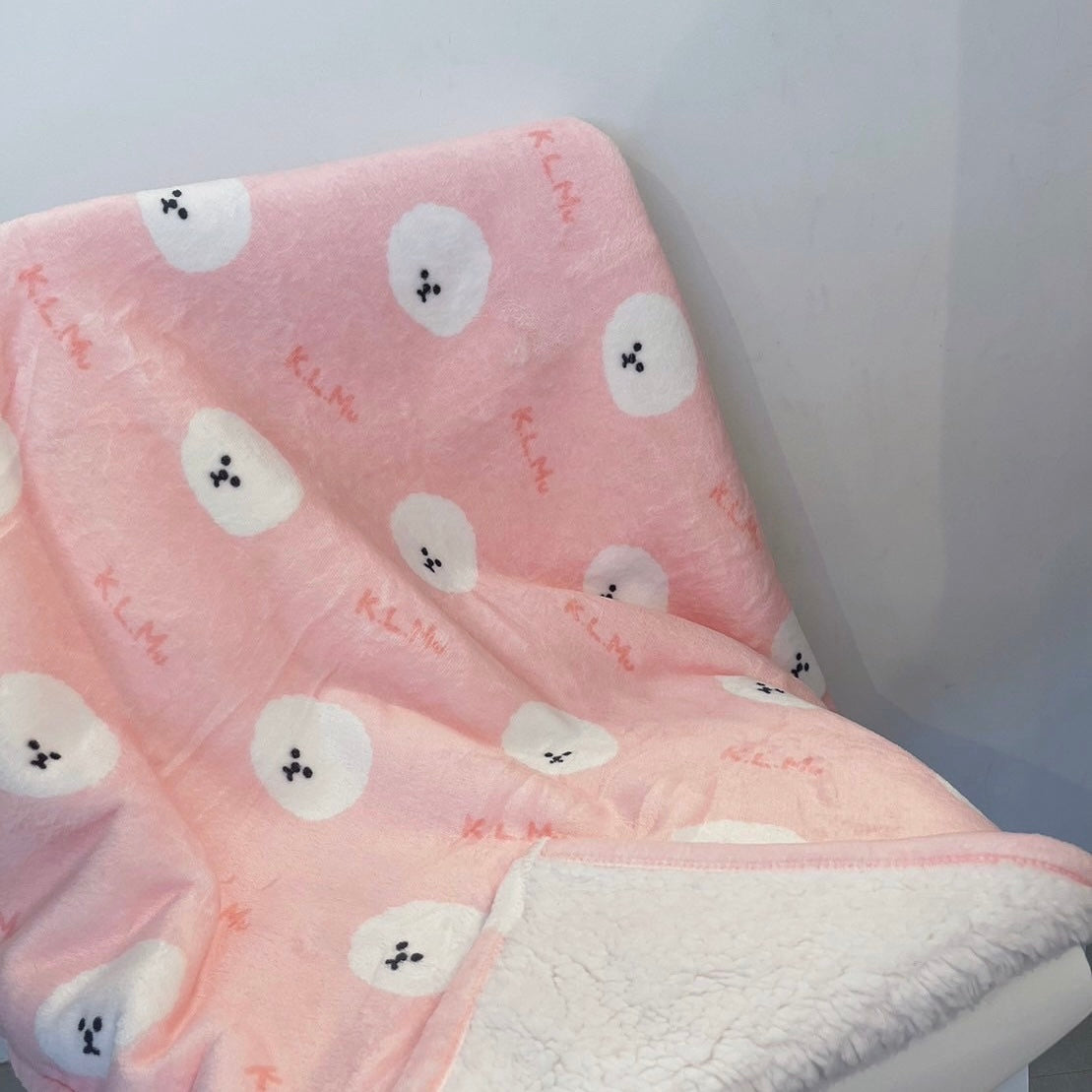 "Bichon Frise" Boa Blanket / 「ビションフリーゼ」ボアブランケット