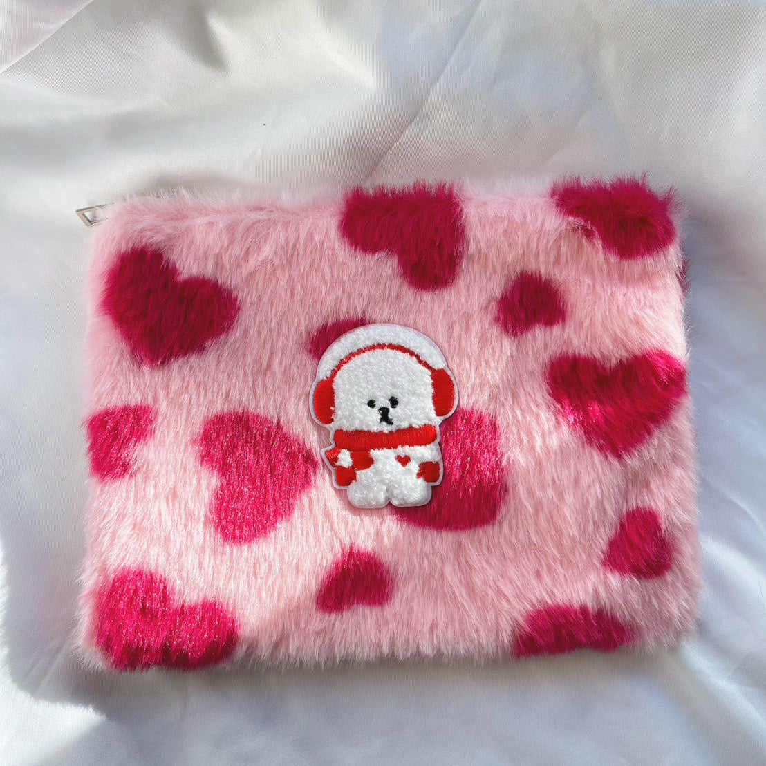 【即納】Color Fur Pouch / カラーファーポーチ