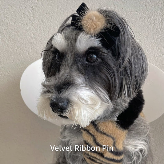 【即納】Velvet Ribbon Pin / ベルベットリボンピン