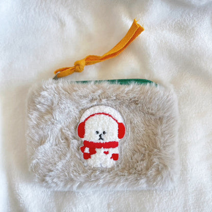 【即納】Color Fur Pouch / カラーファーポーチ