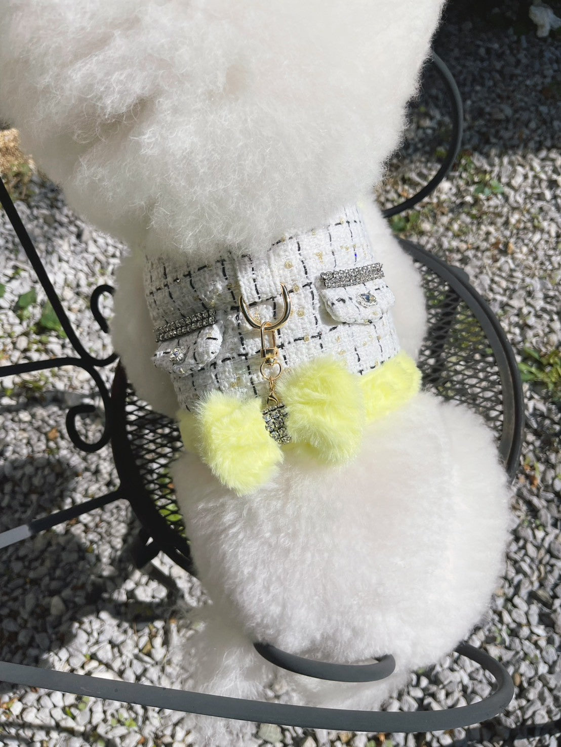 【Candy Series / 即納】Tweed Color Fur Wear Harness / ツイードカラーファーウェアハーネス