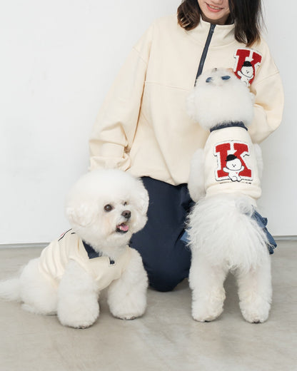 【即納】"King Of Dog" Half-Zip Pullover for Owner / 「King Of Dog」ハーフジッププルオーバー for Owner