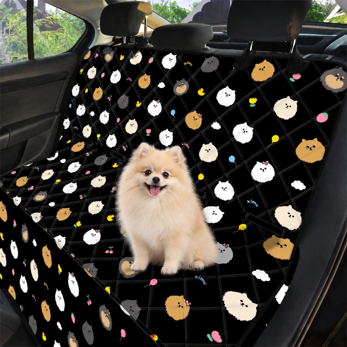 【予約商品】Random Face Quilting Car Seat Cover / ランダムフェイスキルティングカーシートカバー