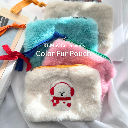 【即納】Color Fur Pouch / カラーファーポーチ