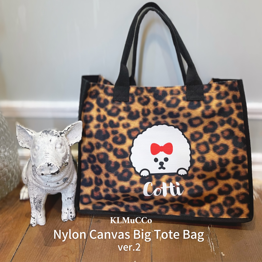 【 予約商品】"KLMuCCo" Nylon Canvas Tote Bag ver.2 / ナイロンキャンパストートバッグ ver.2