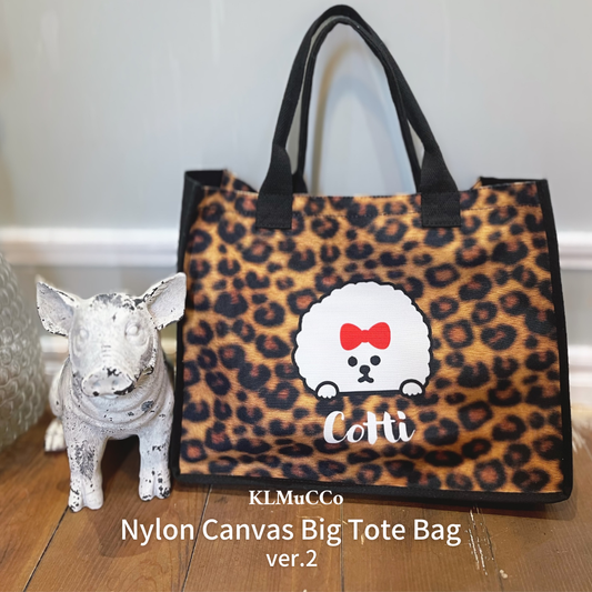 【 予約商品】"KLMuCCo" Nylon Canvas Tote Bag ver.2 / ナイロンキャンパストートバッグ ver.2