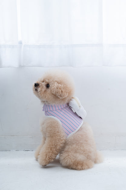 【即納】"King Of Dog" Stripe Wear Harness for Pet / 「King Of Dog」ストライプウェアハーネス for Pet