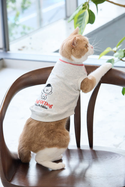 【即納】"King Of Dog" Sweat Tank Top for Pet / 「King Of Dog」スウェットタンクトップ for Pet