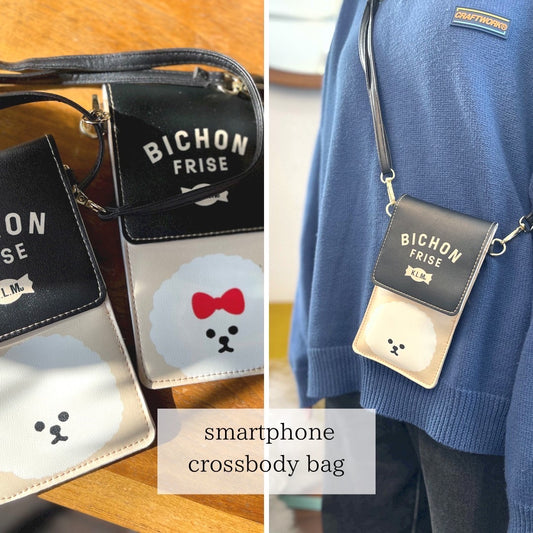 【In Stock】Bichonfrise Smartphone Bag / ビションフリーゼスマホバッグ