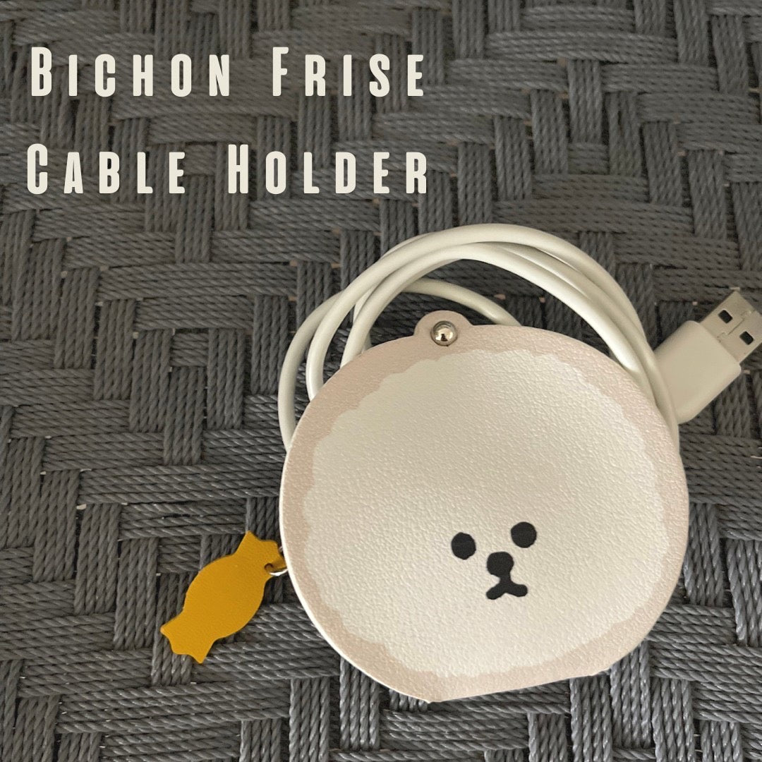 "Bichon Frise" Cable Holder / 「ビションフリーゼ」ケーブルホルダー