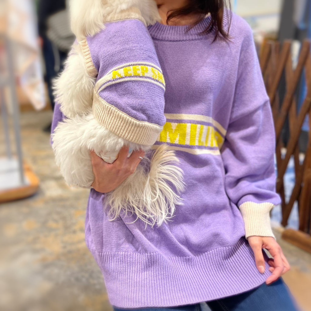 【2022AW】"Keep Smiling" Knit for pet / ペット用「キプスマ」ニット